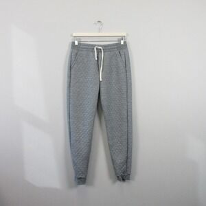 Marine Layer Corbet Quilted Jogger Women S Gray Sweatpants Athleisure Lounge 400